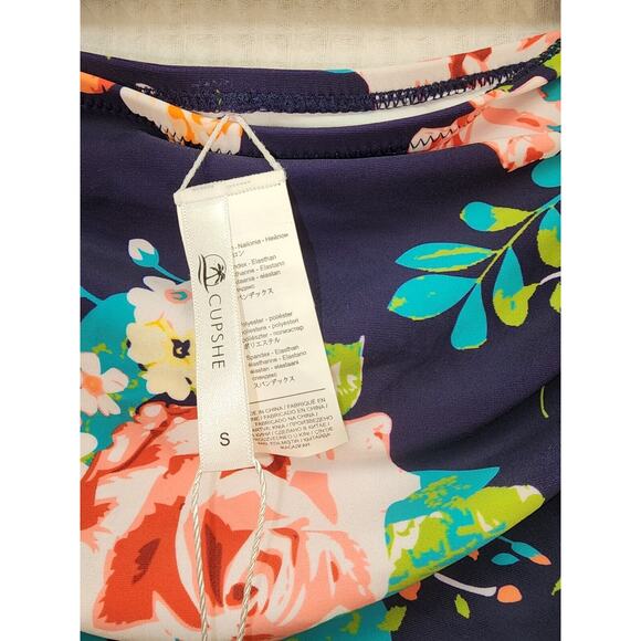 Cupshe Womens Size Small High Waisted Floral Bikini Bottom NWT - Picture 3 of 5